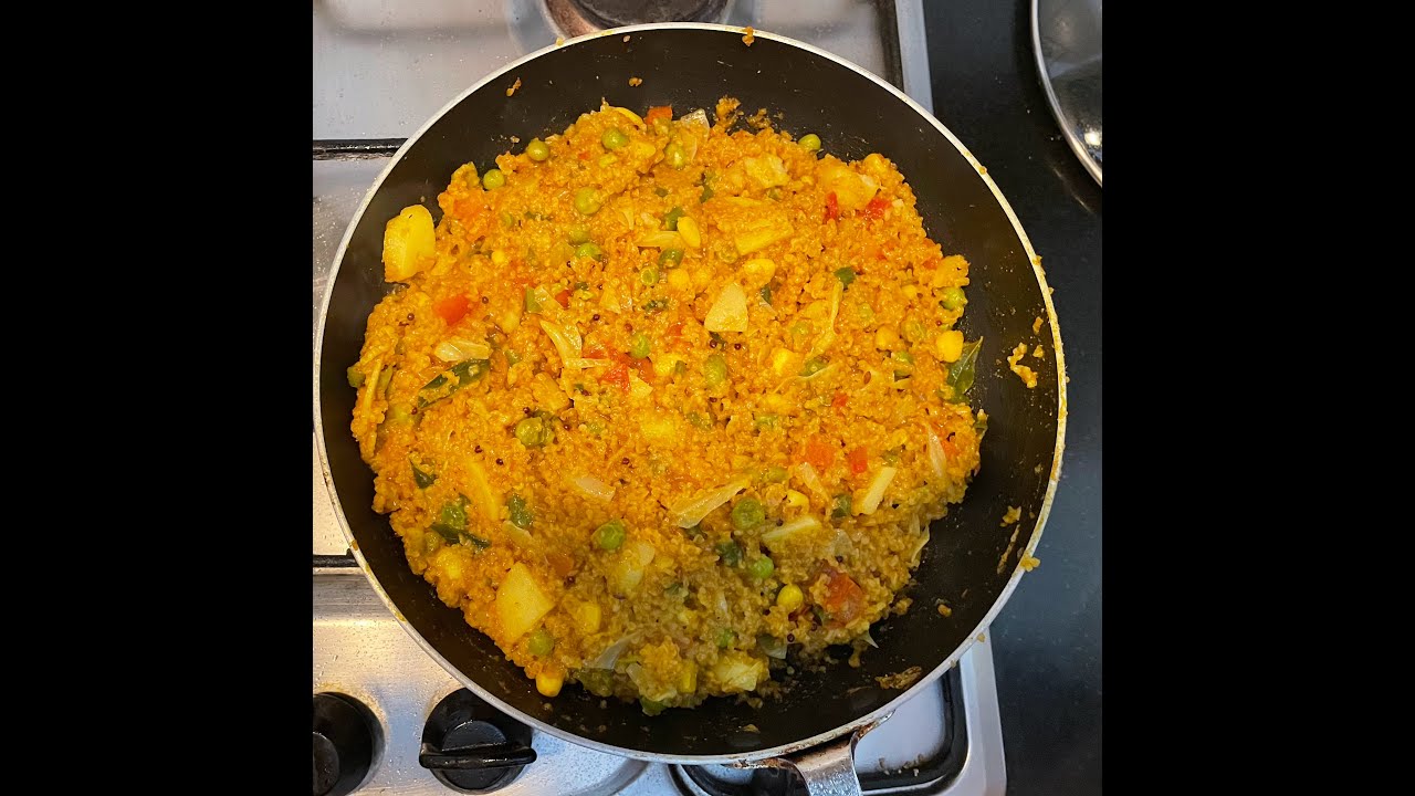 Healthy Veg Dalia Pulav .How to make healthy and yummy vegetable Dalia