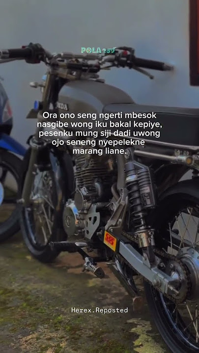 Kabeh due dalan e Dewe' | story wa anak motor cb herex #repost #fypシ゚viral