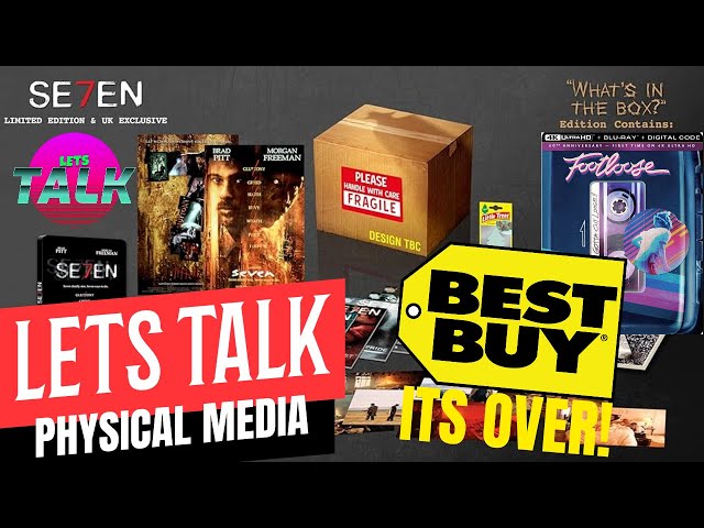 LETS TALK PHYSICAL MEDIA: The crow and Seven coming to 4k! Best Buy Officially done with MOVIES soon class=