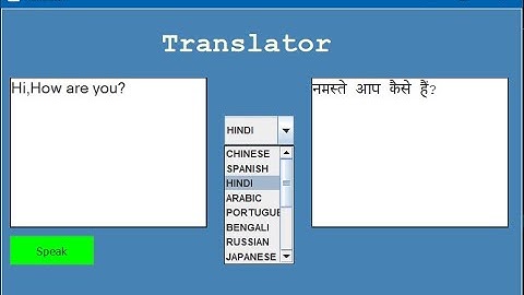 Translator Project In JAVA |