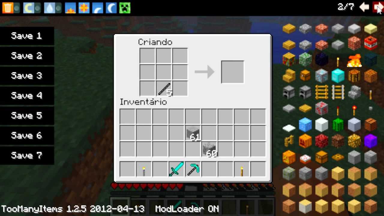 MINECRAFT MOD Pra que madeira → Coblestone craftingtable TUTORIAL ...