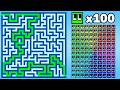 Escape the HARDEST Maze Before 100 AI Cubes?