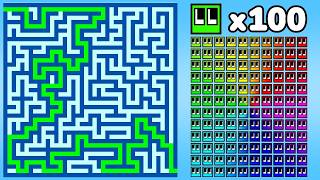 Escape the HARDEST Maze Before 100 AI Cubes
