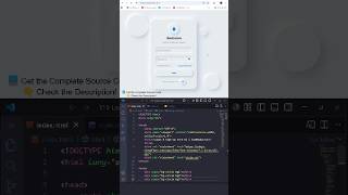Login & Sign Up Form UI 🔥 | HTML CSS JavaScript #shorts #html #css #uidesign