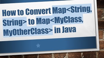 How to Convert Map String, String  to Map MyClass, MyOtherClass  in Java