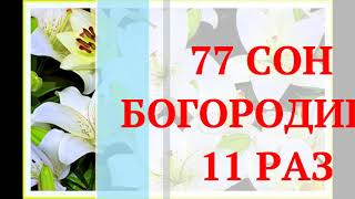 77 Сон Богородицы. Мощная сильная молитва от сглаза, порчи, тяжелых болезней