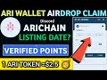 Arichain Token Airdrop | Ari Wallet Registration New Update | Ari Token New Update | Ari Token Price