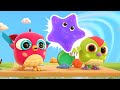 Hop Hop &amp; Peck Peck learn to swim in the lake &amp; water toys for kids. Baby cartoons &amp; baby videos.