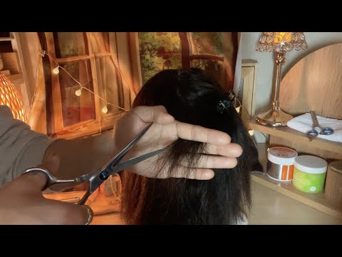 ASMR  | 두피관리,커트 하러오세요! (두피관리 브러쉬,커트(사각사각 가위소리)/ 미용실 상황극