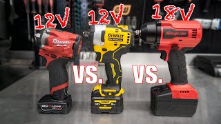 PLEASE, NO MORE CRYING! SnapOn 18V vs Milwaukee 12V vs DeWalt 12V