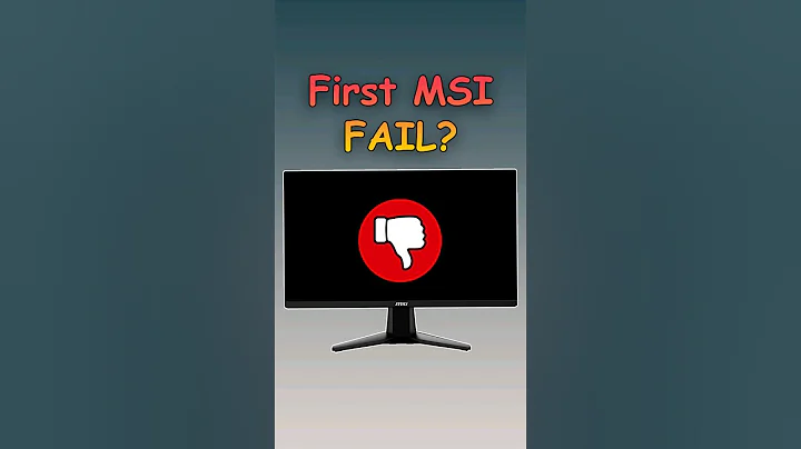 First MSI's BAD Monitor? #monitor #2024 #msi