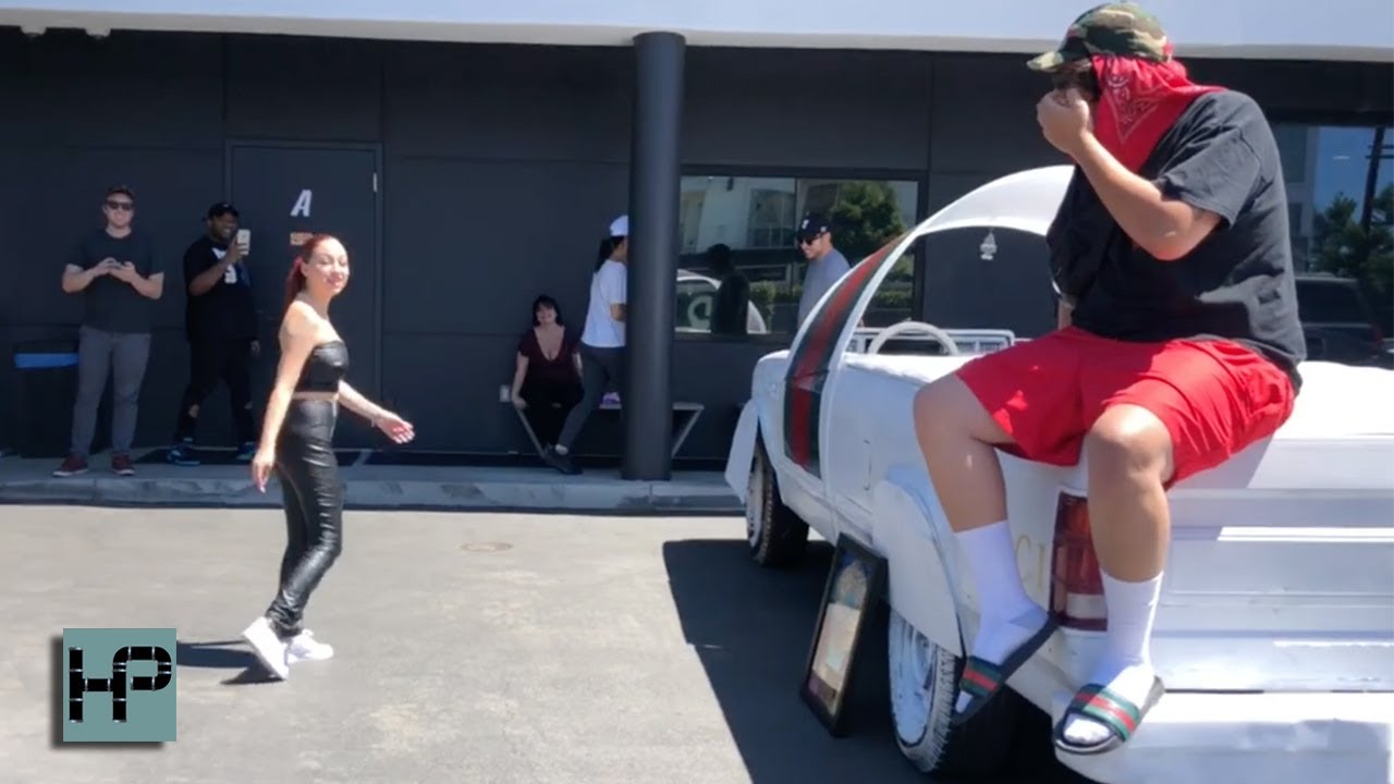 Measurable Ours on a holiday Bhad Bhabie aka Danielle Bregoli Surprised with Gucci Flip Flop Truck -  YouTube