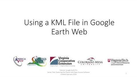 Using a KML File in Google Earth Web