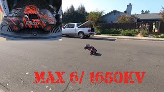 Arrma Mojave speed run with hobbywing max6/1650kv