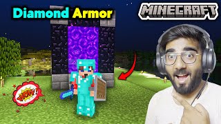 FINALLY DIAMOND ARMOR & NETHER PORTAL | Minecraft - Ep 04