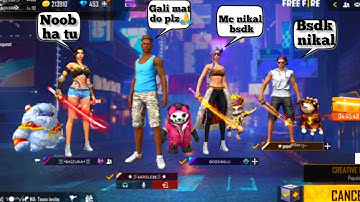 Random 2 toxic Girl call me noob |  Free fire