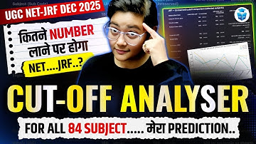 UGC NET JRF DEC 2025 CUT OFF ANALYSER ✅ UGC NET JRF EXPECTED CUT OFF | JRFAdda
