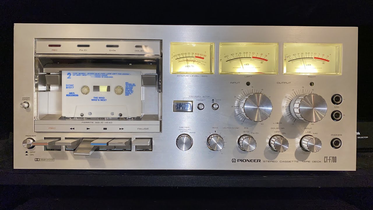 Pioneer CT-F700 Cassette Deck, Fully Recapped & Restored! - YouTube