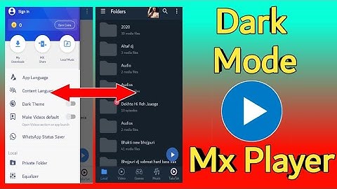 Mx Player Me Dark Mode Kaise Enable Kare | How To Enable Dark Theme In Mx Player