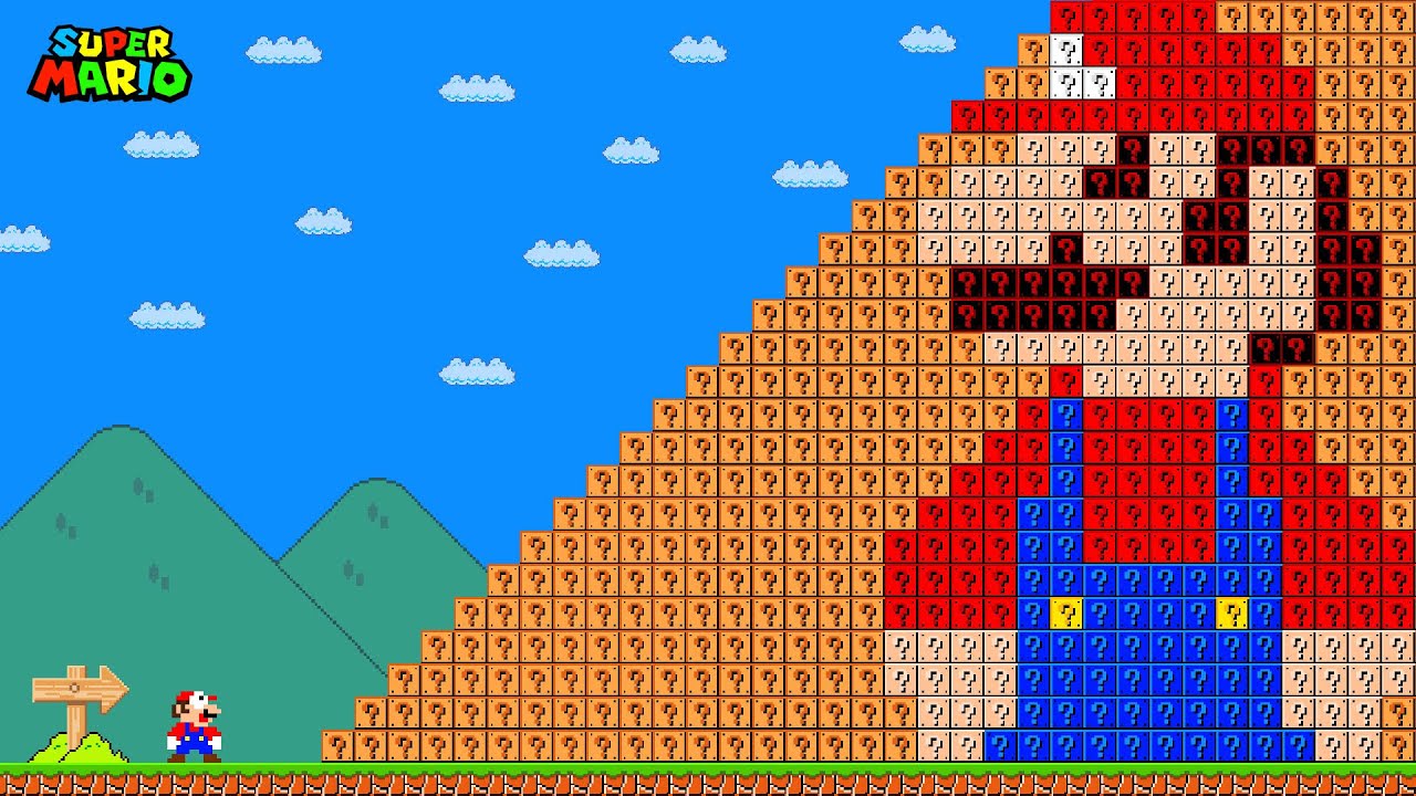 When Mario Tries to Collect 999 Item Blocks in Super Mario Bros