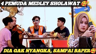 PRANK SHOLAWAT &NGAJI ❗TUKANG PARKIR MEDLEY SHOLAWAT DIA KEBINGUNGAN 🥰