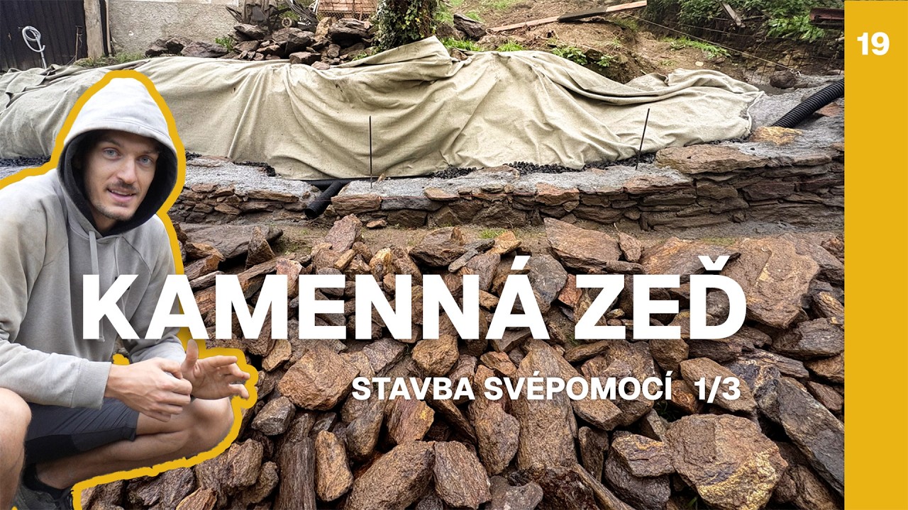 Postavím kamennou zeď bez zkušeností? 🏠 Rekonstrukce starého domu svépomocí - úprava zahrady Ep. 19