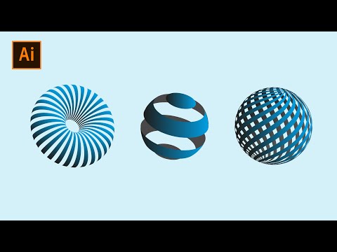 HOW TO MAKE STRIPED 3D SHAPES | ADOBE ILLUSTRATOR TUTORIAL| #illustration #tutorial