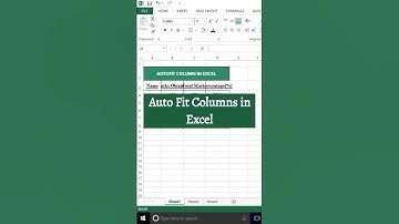 How to Auto Fit Columns in Excel | Adjust Column Width Easily | Excel Tips & Tricks” ✅ #excel #short