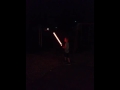 Kye with kylo rens light saber