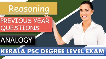 Previous year questions |Kerala PSC| Reasoning tips PART 2