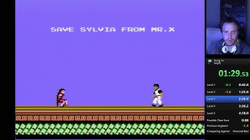 Kung-Fu Master NES speedrun 3:48