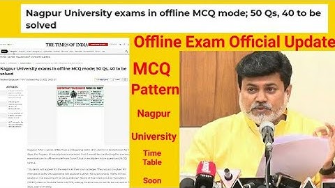 Nagpur University Official Update || RTMNU Exam In Offline MCQ Mode || Summer Exam Offline ||