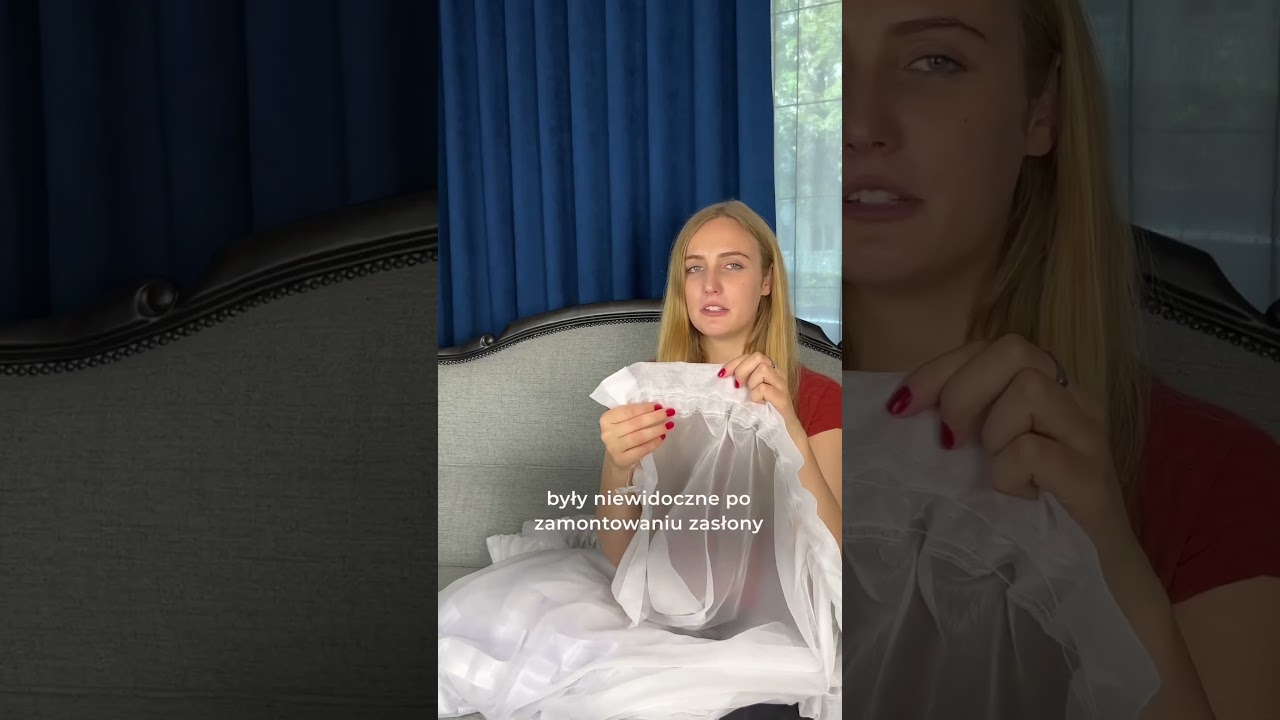 Jak zasłonić karnisz? Firana z kryzą 