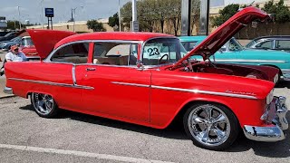 TEXAS CLASSIC CAR SHOW! DALLAS TRI-FIVE CHEVY CAR AND TRUCK SHOW IN RICHARDSON TEXAS.