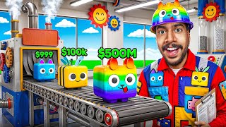 I Built The Largest PET FACTORY in Roblox!!
