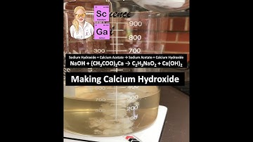 Making Calcium Hydroxide from Calcium Acetate and Sodium Hydroxide