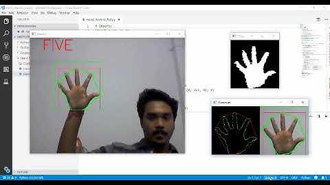 Hand Gesture using Opencv Python