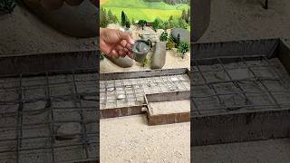 Build Modern Villa with Pool by Mini Bricks #diy #easyhouse #miniature