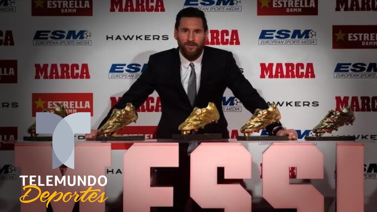 Lionel tiene Botas de Oro que Cristiano | Telemundo Deportes - YouTube