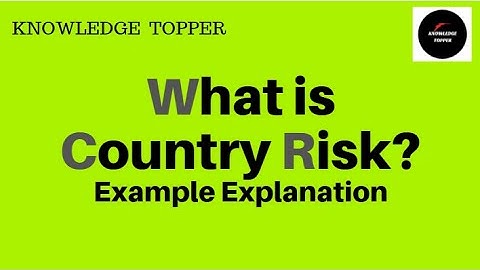 Country Risk | Country Risk Assessment | Country Risk Analysis | Country Risk Management Example