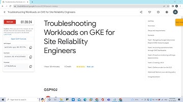 Troubleshooting Workloads on GKE for Site Reliability Engineers #googlecloudplatform #gcp #qwiklabs
