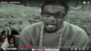 BACK INA LAB ☄️ OFFSET ANTISOCIAL MUSIC VIDEO | A1Sense REACTION