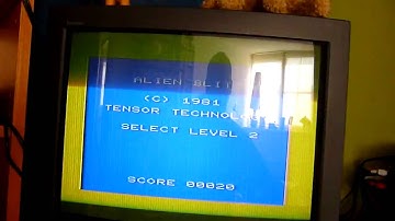 Youtube Invasion - Space invaders (clone) called Alien Blitz on the Vic-20 (HD)