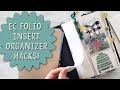 EC Folio Insert Organizer Hacks | Make your own Notepad | December and January  Set UP