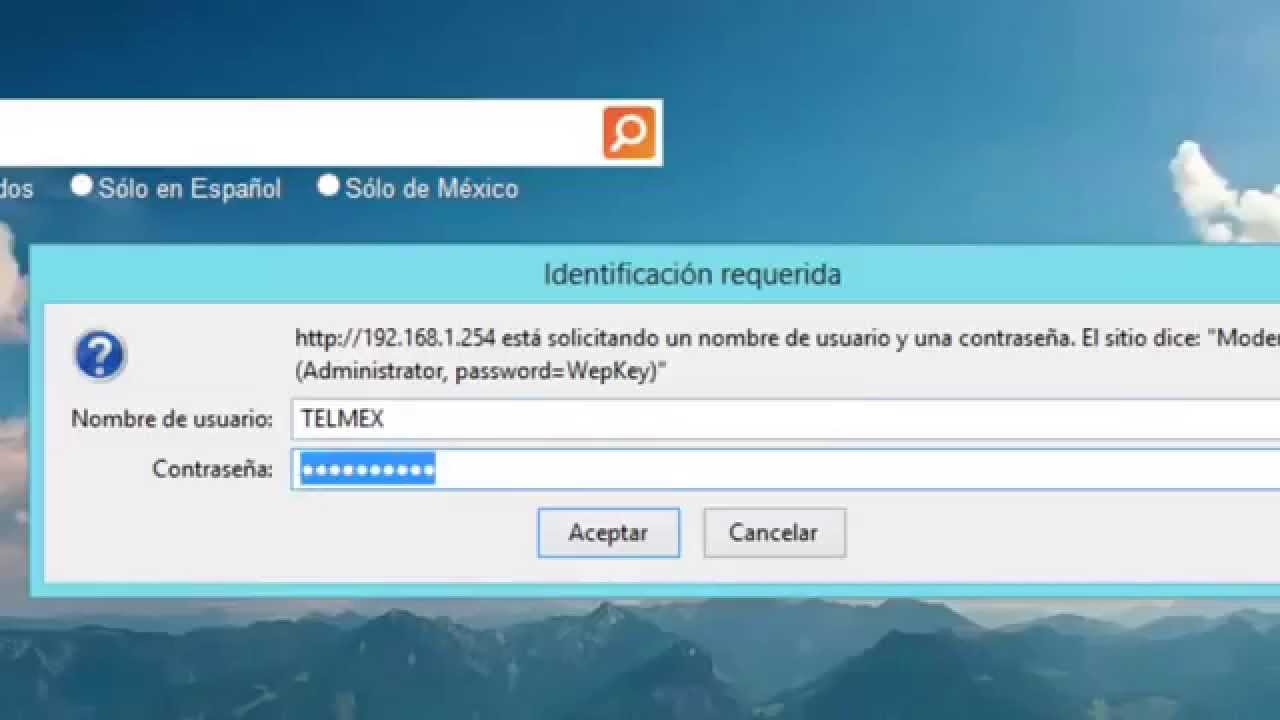 Como cambiar contraseña y nombre en Modem TELMEX 2013 HD HD1 YouTube