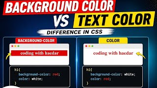 CSS Background Color vs Text Color (Simple Explanation)