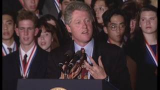 Pres. Clinton at 1993 Presidential Scholars Ceremony