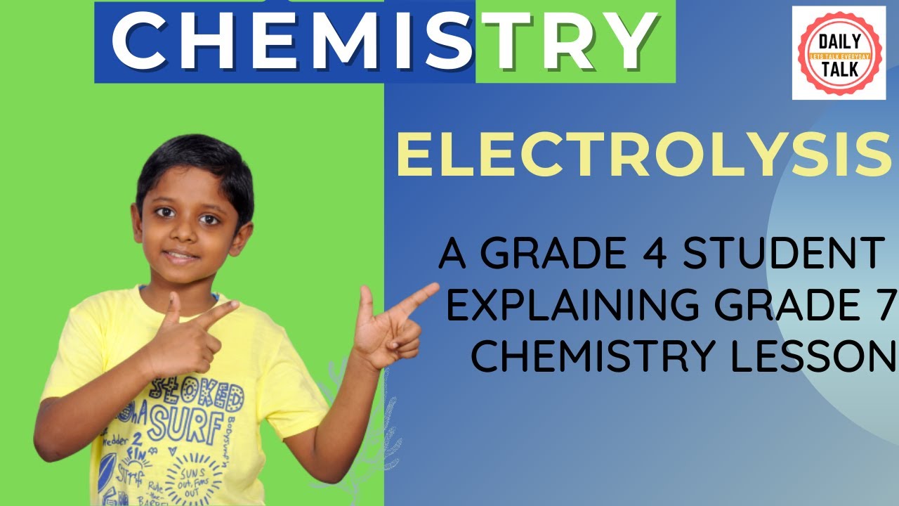 What Is Electrolysis Reactions Chemistry Grade 6 Grade 7 YouTube