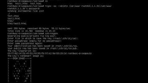Basic Rsync with SSH Key