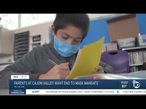 Cajon Valley parents want end to mask mandate at schools